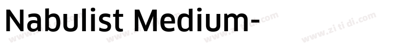 Nabulist Medium字体转换
